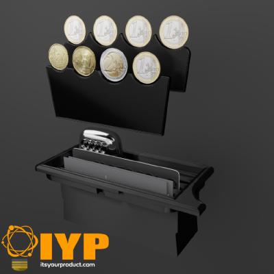 Audi A6 C7 Ash Tray replacement for cards and coins V1 | 3d print model
