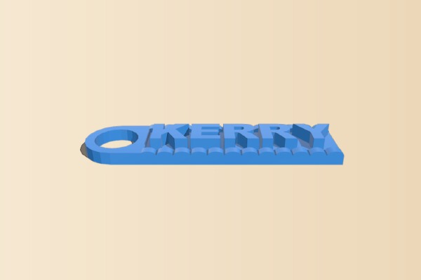 Key Ring, Letters! | 3d print model