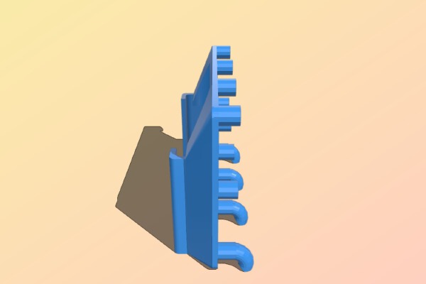 iPhone 4 pegboard holder | 3d print model