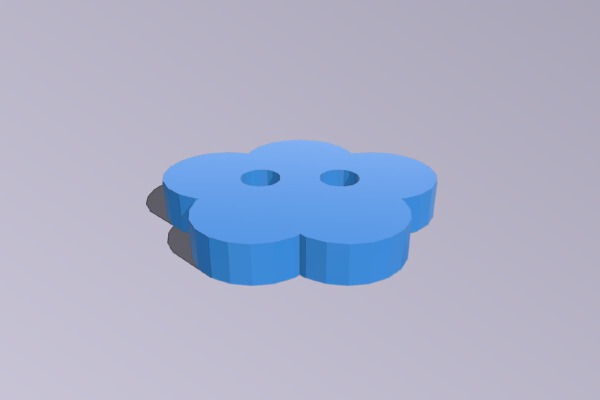 Cute Button | 3d print model
