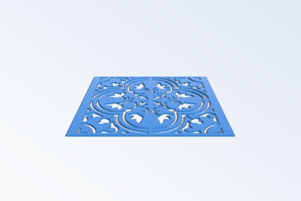 Azulejo stencil_pochoir | 3d print model