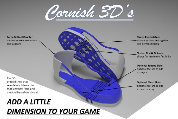 'Cornish 3D's' 3D Printable Footwear | 3d print model