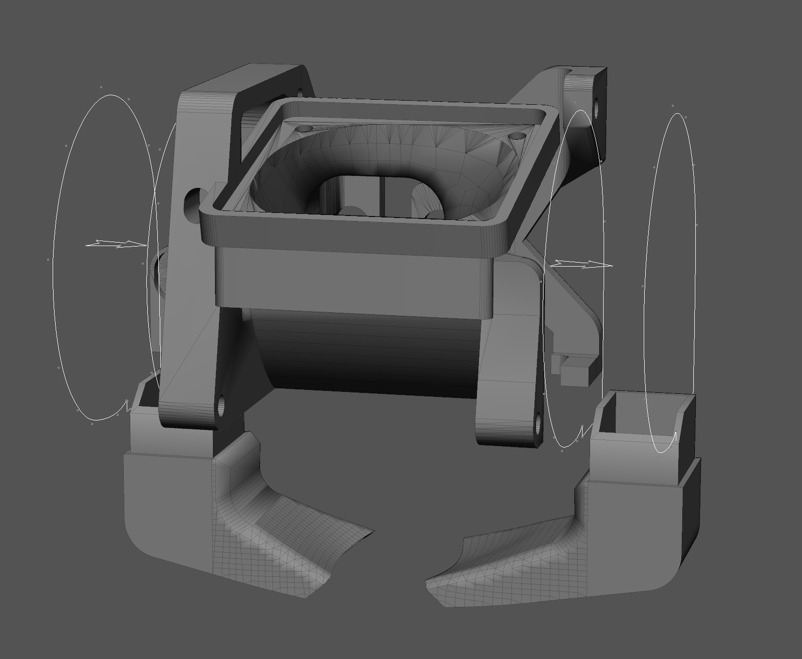 CReality (E2_3_4, CR10) dual 5015 part cooling fanduct with BLTouch mount