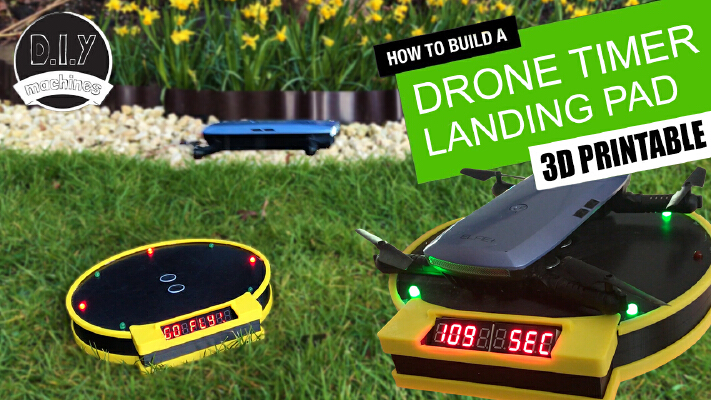 Drone Landing Pad with Arduino Timing System | 3d print model