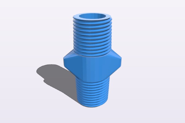 Water hose adapter 1_2" | 3d print model