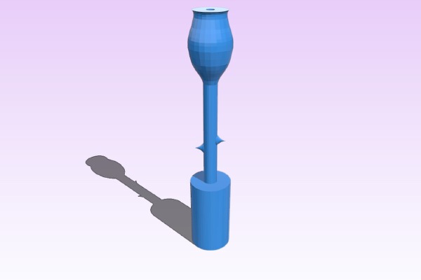 Rose Stem for any 19mm vase | 3d print model
