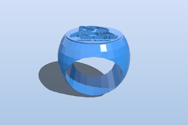 Chibi Ring text experiment | 3d print model