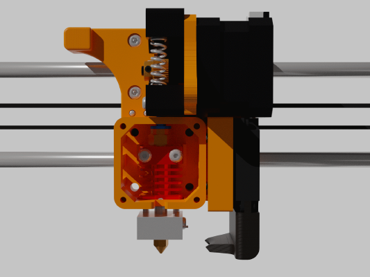 Anet A8 | Creality Hotend Mount | 3d print model