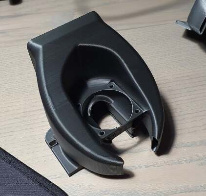 Ender 3 v2 fang for 60mm part cooling fan | 3d print model