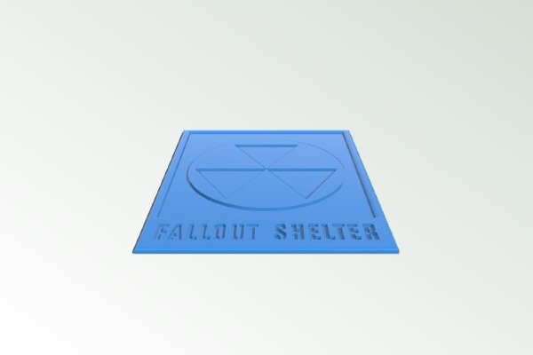 Fallout Shelter Sign | 3d print model