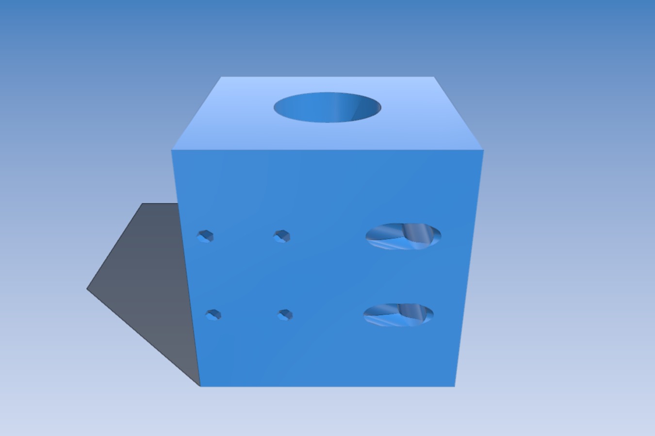 Closed Bearing Block for 1" round unsupported rail