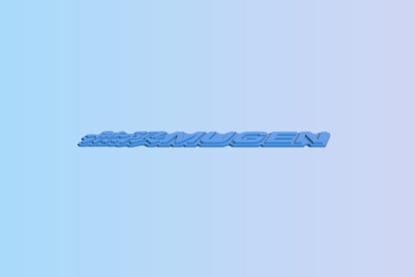 Mugen Pro.2 Sideskirt_Wing Logo | 3d print model