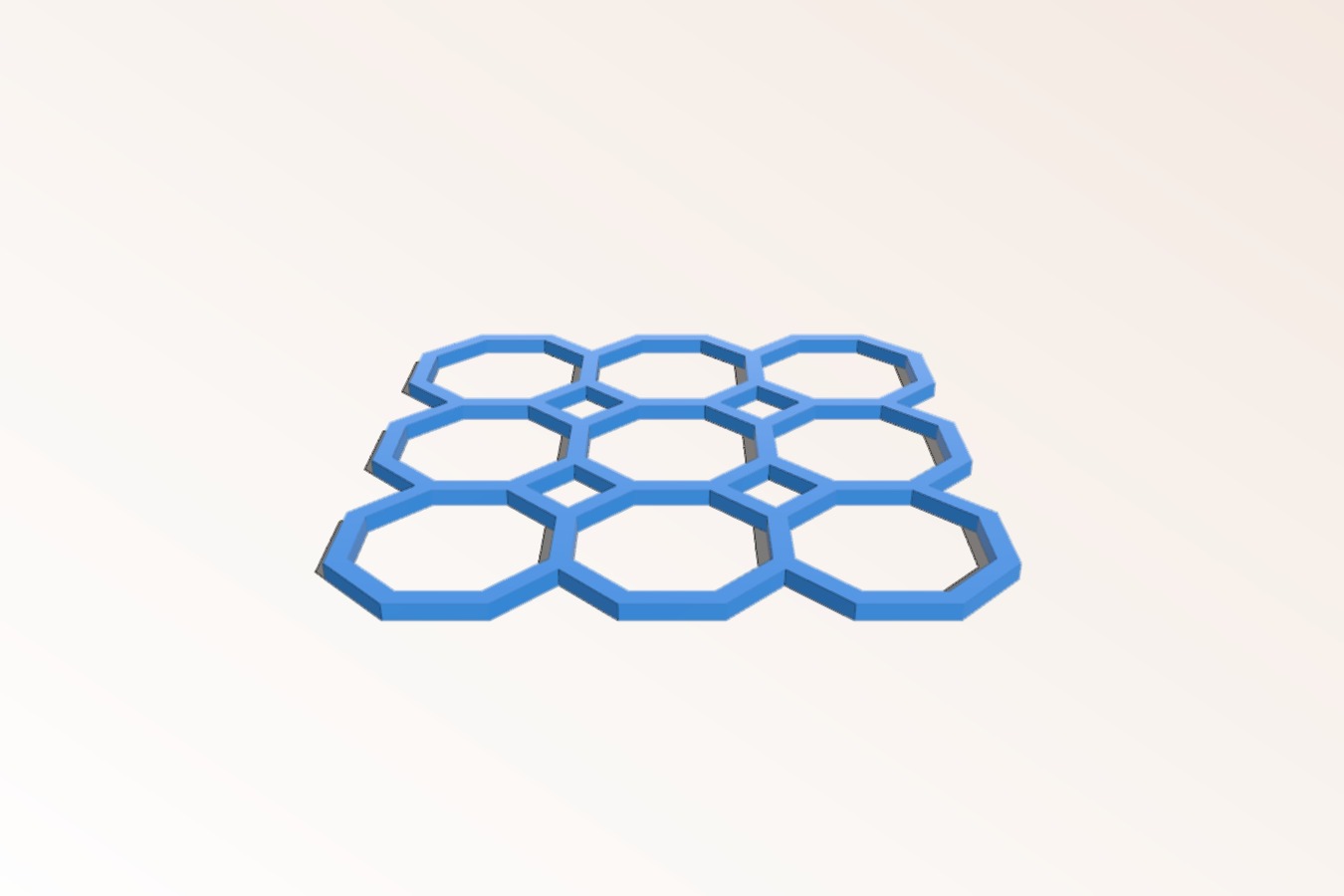 Simple octagon tiling lattice function