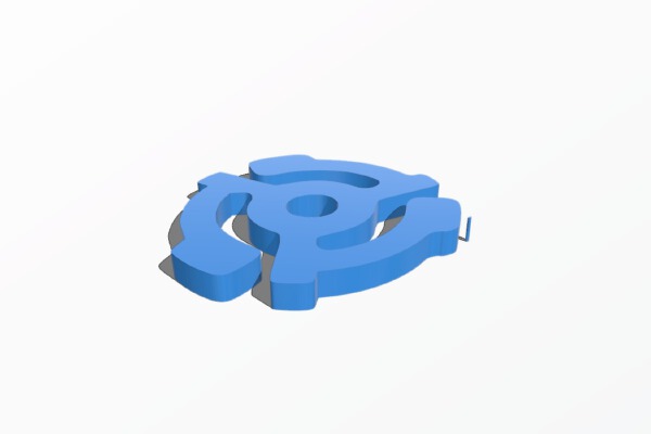 45 Record Adapter Spinner | 3d print model