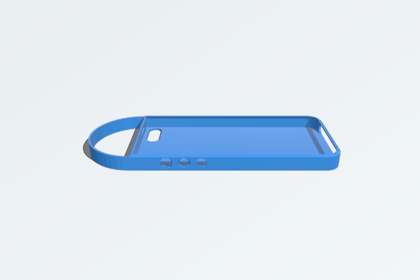 iPhone 5 case with bumper handle