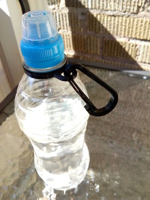 Bottle Clip_Holder with Carabiner | 3d print model