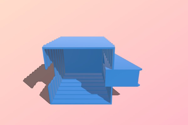 Mayan Pyramid Critter Hut | 3d print model
