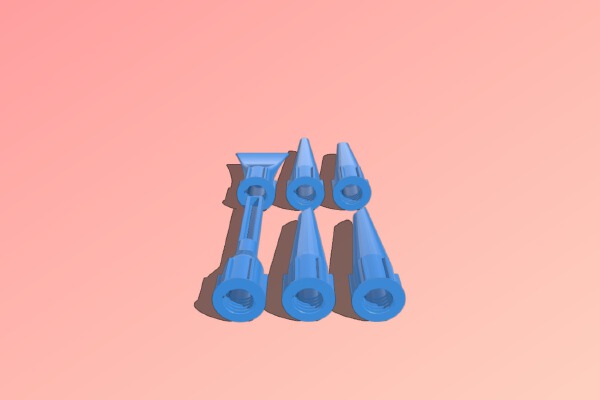 Assorted Caulking Nozzles | 3d print model