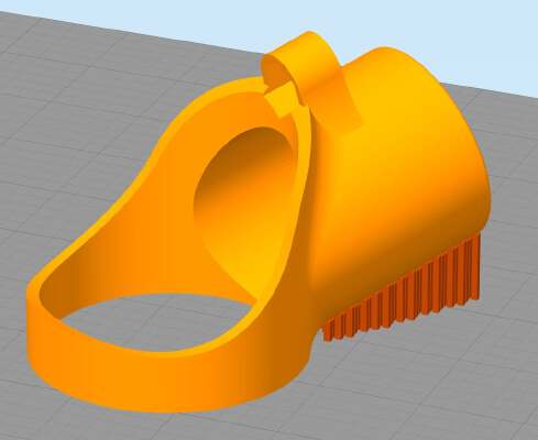 Absaugung (50mm) mit Schwarnenhals  (Bosch PBD40) | 3d print model
