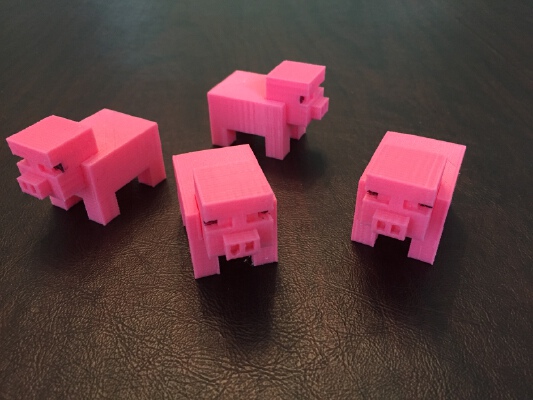 Minecraft Pig (separate pieces) | 3d print model