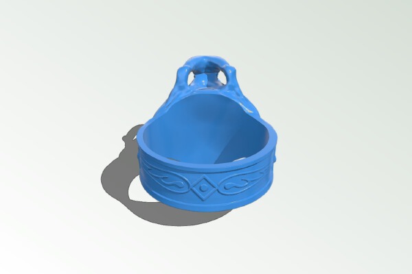 Demonic skull ring | 3d print model