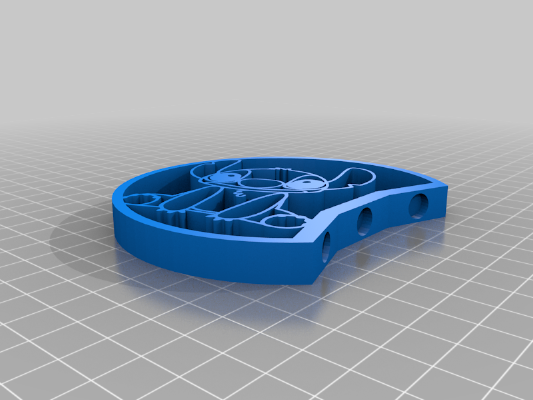 Stitch - Stained Glass Mouse Ear - Interchangeable | 3d print model