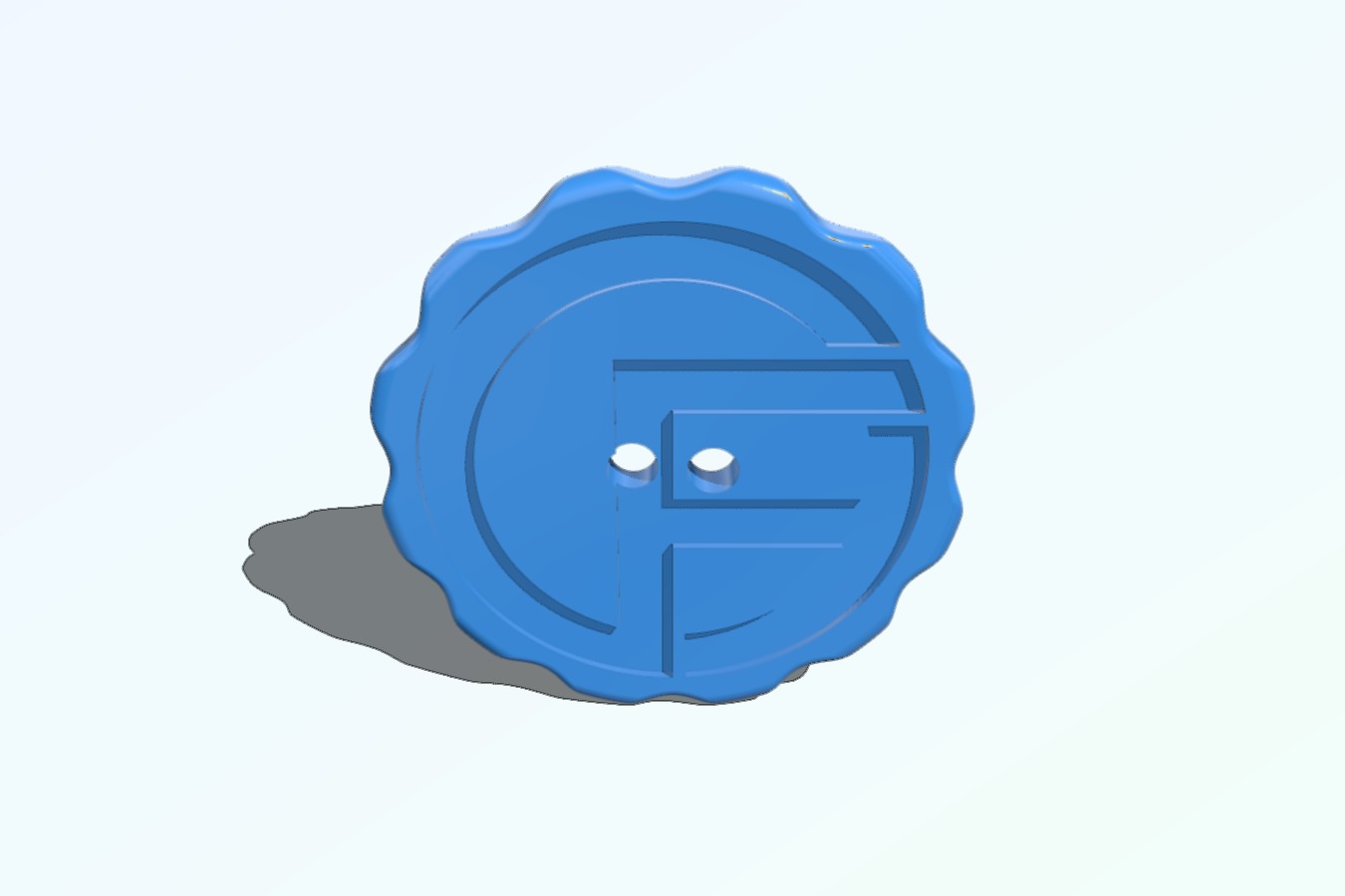 Scalloped Button