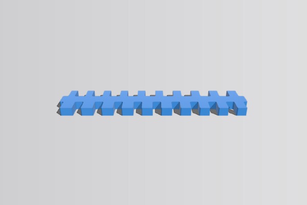 AMF Printer Calibration Comb | 3d print model
