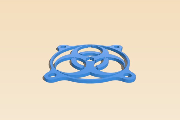 40mm Fan grill | 3d print model