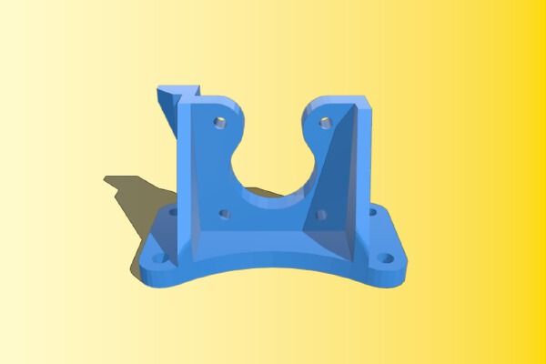 Lulzbot Taz 6 Vibration Damper Compatible Y motor Mount | 3d print model