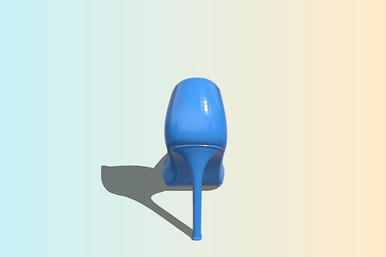 High heeled shoes
