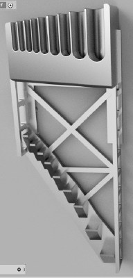 Hanging Allen Key (Hex Key) Holder for pegboard | 3d print model