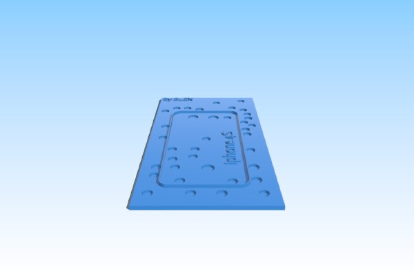 Iphone 4S Screw disassembler Template, sortier you Screw to repair you iphone | 3d print model