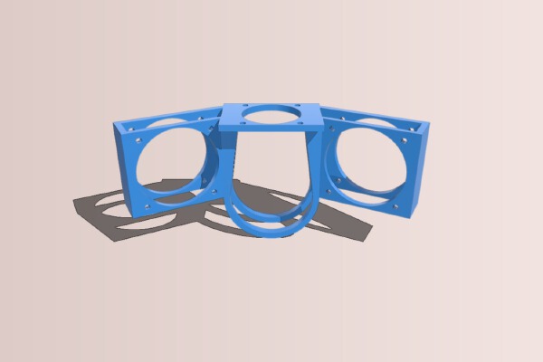 E3Dv6 Fan holder without extra mount | 3d print model