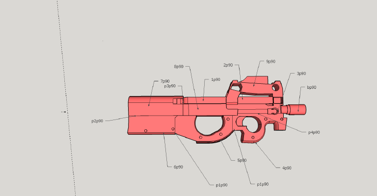 p-chan p 90 variant | 3d print model