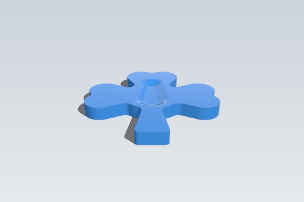 Shamrock worry stone | 3d print model