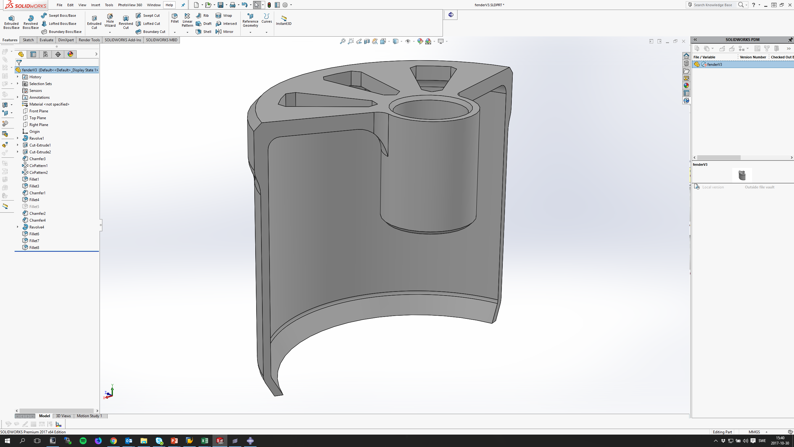 Longboard fender for MONSTER HAWGS