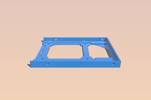 SSD to 3.5" Dell disk bracket | 3d print model