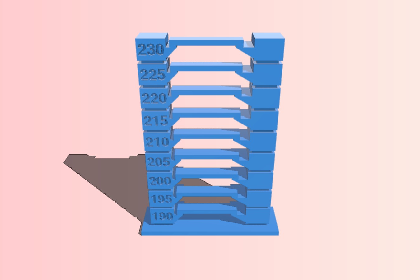 Customizable Temperature Tower for Slic3r