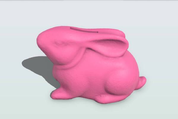 Easter Rabbit Coin Bank | 3d print model