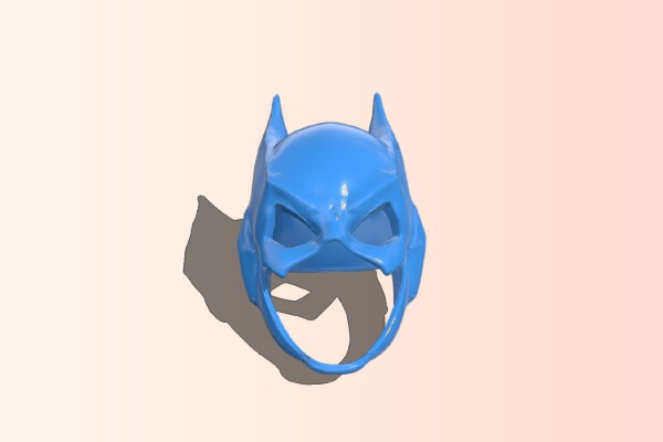 Batgirl Cowl FIXED | 3d print model