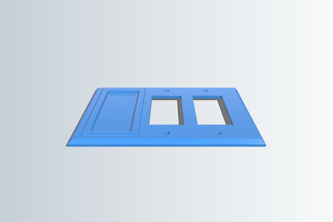Wall plate with Hue holder