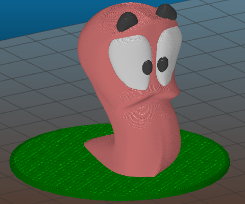 Worms Armaggedon (multi-material remix) | 3d print model