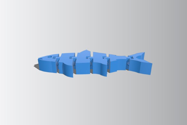 Arty the Articulating Fish | 3d print model