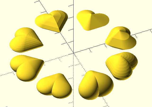 3D love heart generator