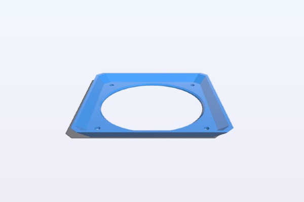 92mm Fan Shroud - 9mm H - For DANCASE | 3d print model