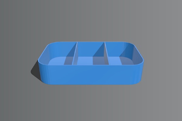Case for candy Barkleys; Altoids 3 compartments | 3d print model