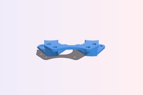 Triumph double gauge bracket | 3d print model