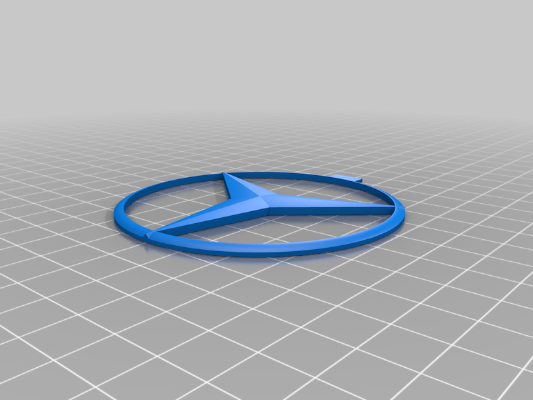 star shaped hood emblem | 3d print model