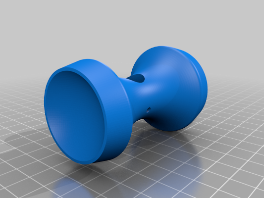 Accurate Kendama w_ String Holes (2 parts + ball, w_ Inventor files) | 3d print model